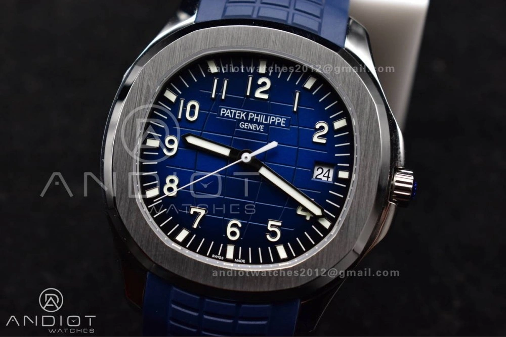 Practical Aquanaut 5167G 42mm SS 3KF 1:1 Best Edition Blue Dial on Blue Rubber Strap A330 Super Clone V 385