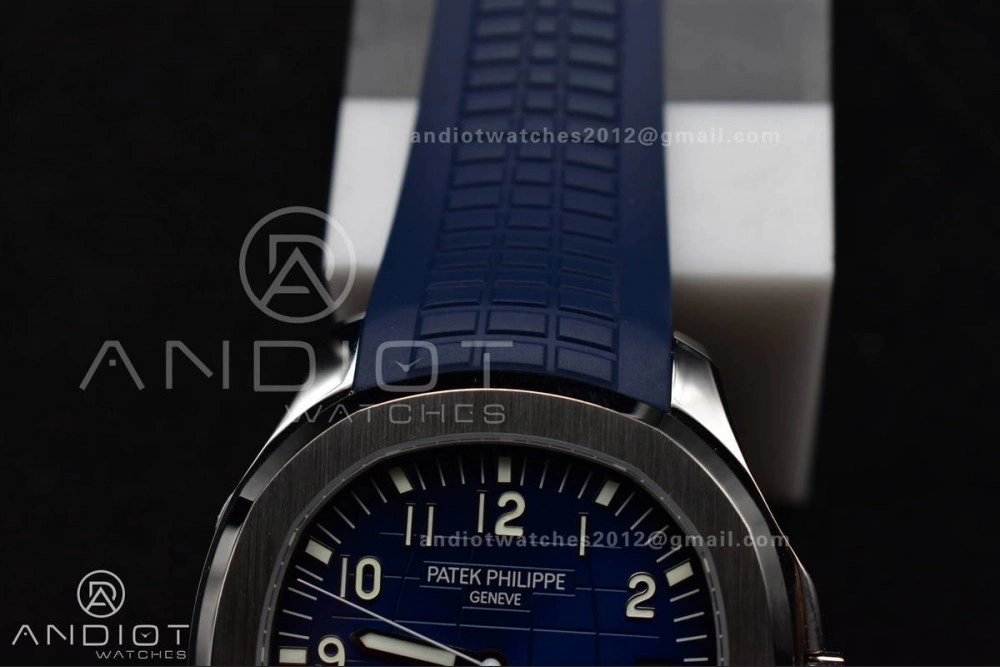 Practical Aquanaut 5167G 42mm SS 3KF 1:1 Best Edition Blue Dial on Blue Rubber Strap A330 Super Clone V 385