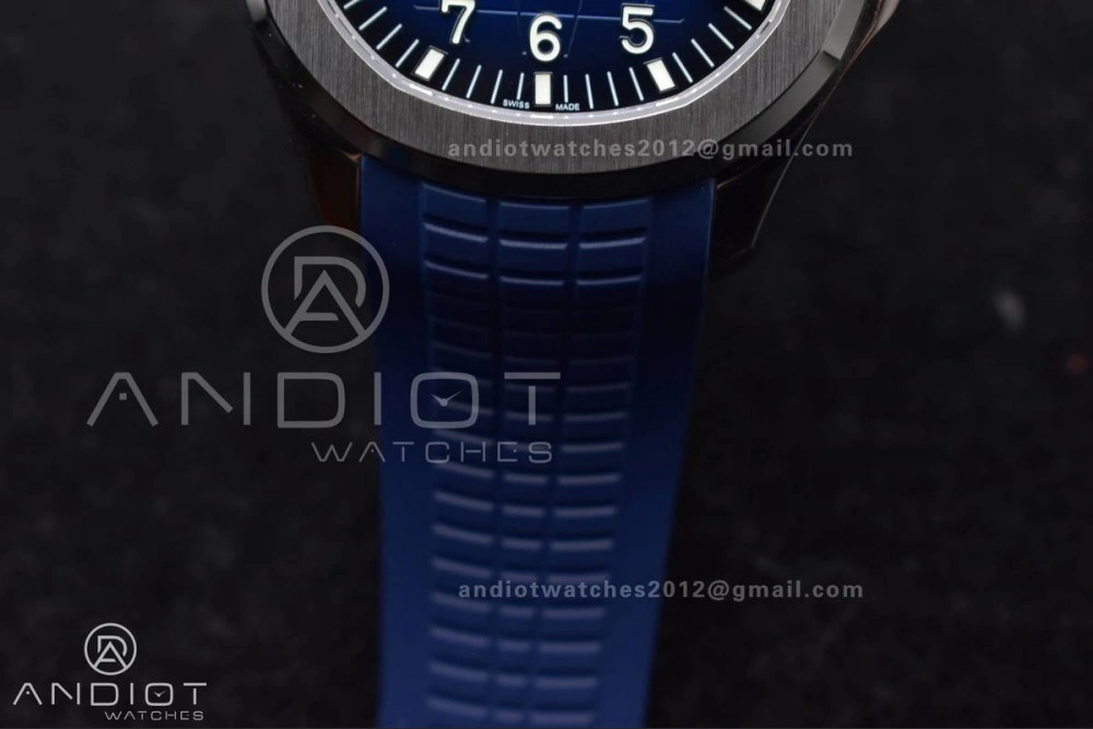 Practical Aquanaut 5167G 42mm SS 3KF 1:1 Best Edition Blue Dial on Blue Rubber Strap A330 Super Clone V 385