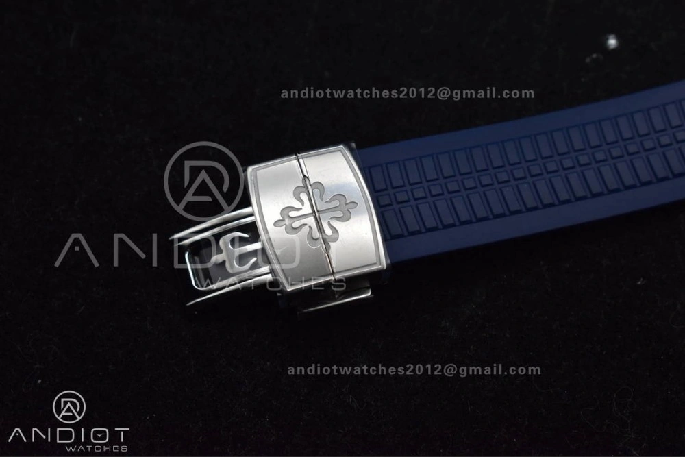 Practical Aquanaut 5167G 42mm SS 3KF 1:1 Best Edition Blue Dial on Blue Rubber Strap A330 Super Clone V 385