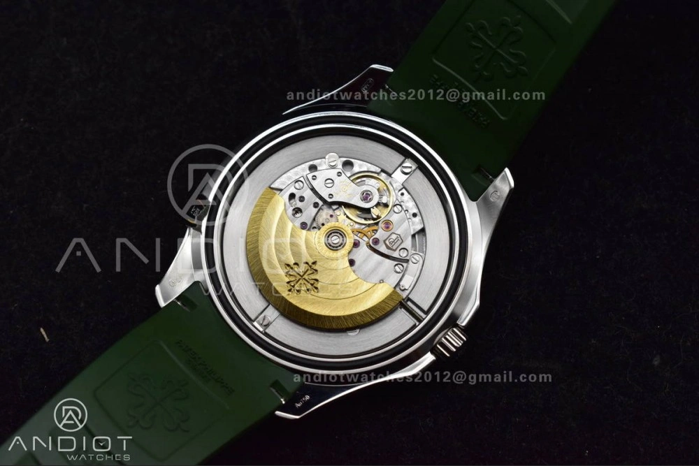 Aquanaut 5167G 42mm SS 3KF 1:1 Best Edition Green Dial on Green Rubber Strap A330 Super Clone V Supportive 375