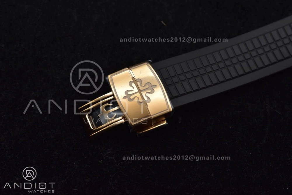 Elegant Aquanaut 5167R RG 3KF Best Edition Brown Dial on Brown Rubber Strap A330 Super Clone V 387