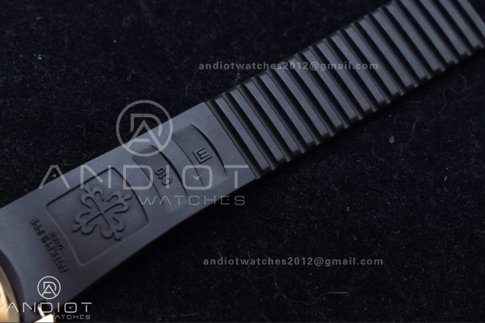 Elegant Aquanaut 5167R RG 3KF Best Edition Brown Dial on Brown Rubber Strap A330 Super Clone V 387