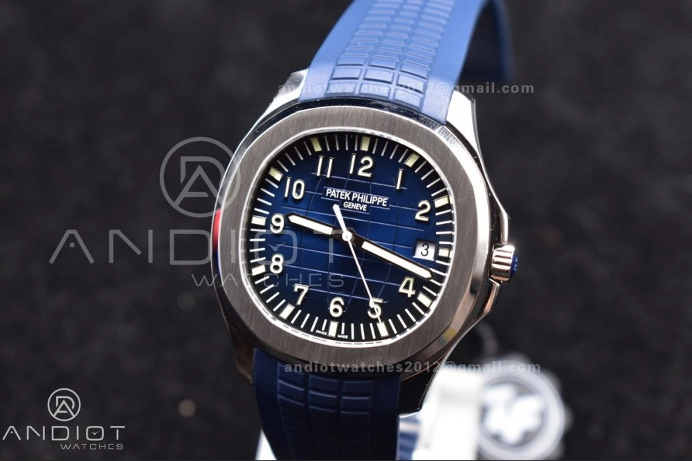 Modern Aquanaut 5168G 42mm SS ZF 1:1 Best Edition Blue Dial on Blue Rubber Strap 324CS 367