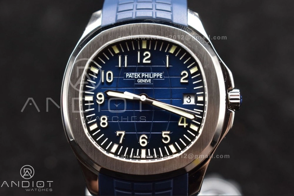 Modern Aquanaut 5168G 42mm SS ZF 1:1 Best Edition Blue Dial on Blue Rubber Strap 324CS 367