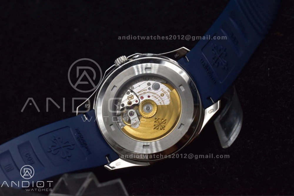 Modern Aquanaut 5168G 42mm SS ZF 1:1 Best Edition Blue Dial on Blue Rubber Strap 324CS 367