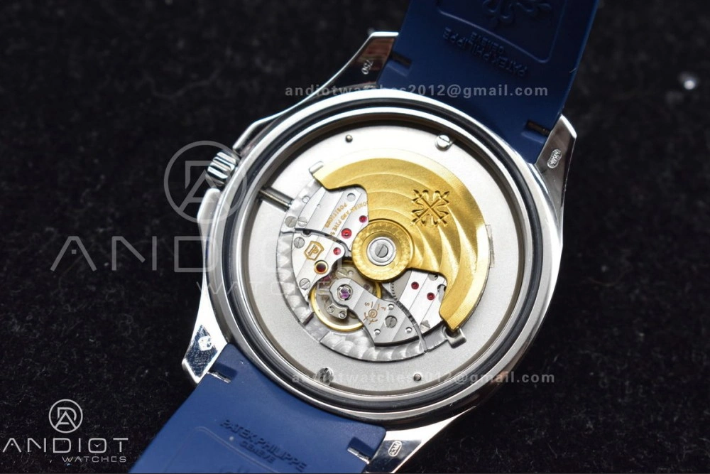 Modern Aquanaut 5168G 42mm SS ZF 1:1 Best Edition Blue Dial on Blue Rubber Strap 324CS 367