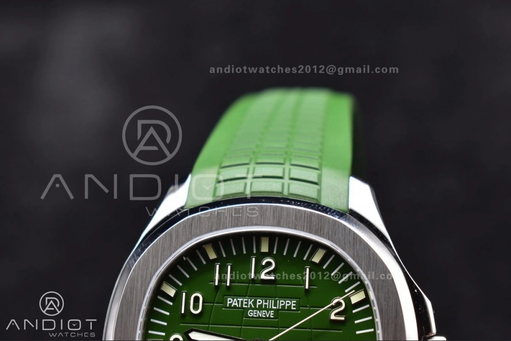 NewStyle Aquanaut 5168G 42mm SS ZF 1:1 Best Edition Green Dial On Green Rubber Strap 324CS 514