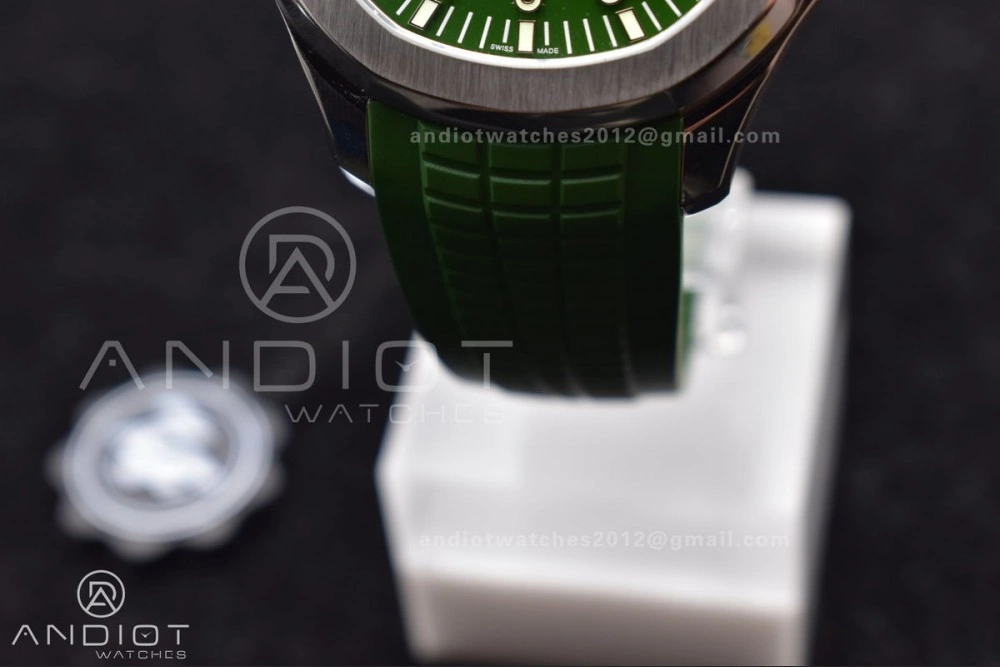 NewStyle Aquanaut 5168G 42mm SS ZF 1:1 Best Edition Green Dial On Green Rubber Strap 324CS 514