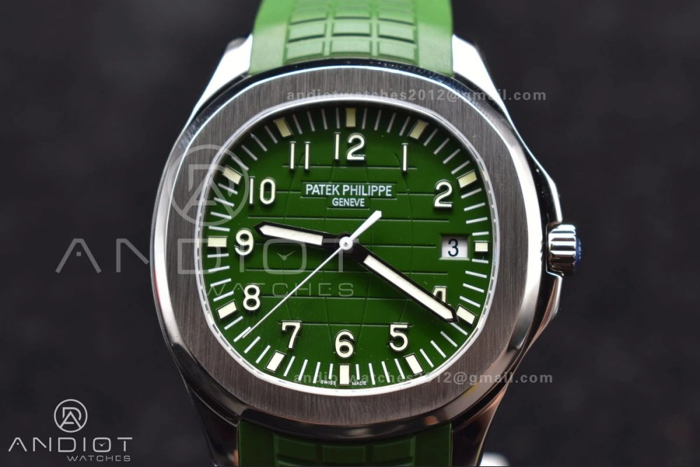 NewStyle Aquanaut 5168G 42mm SS ZF 1:1 Best Edition Green Dial On Green Rubber Strap 324CS 514