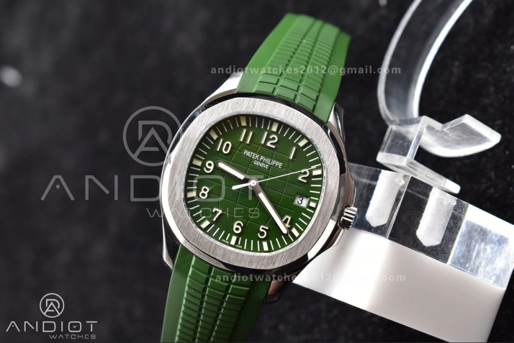 NewStyle Aquanaut 5168G 42mm SS ZF 1:1 Best Edition Green Dial On Green Rubber Strap 324CS 514