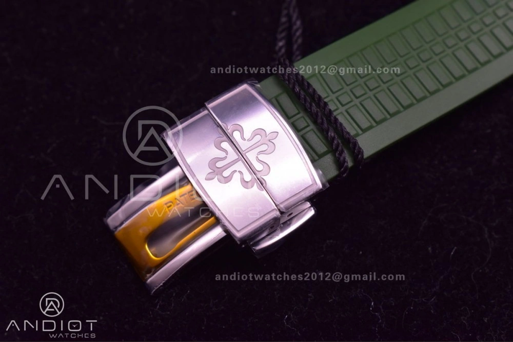 NewStyle Aquanaut 5168G 42mm SS ZF 1:1 Best Edition Green Dial On Green Rubber Strap 324CS 514