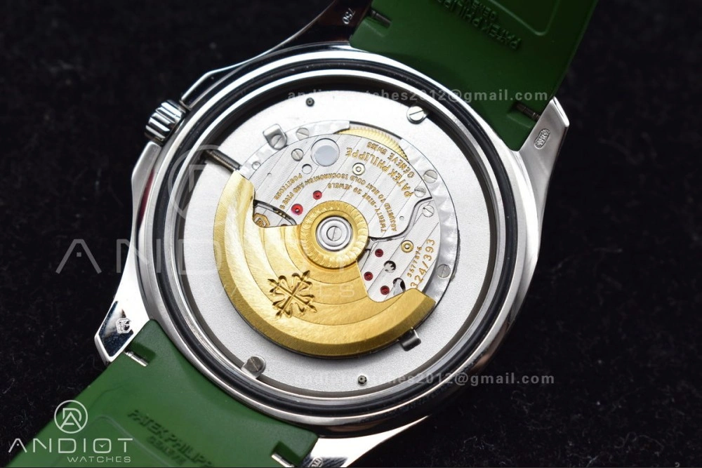 NewStyle Aquanaut 5168G 42mm SS ZF 1:1 Best Edition Green Dial On Green Rubber Strap 324CS 514