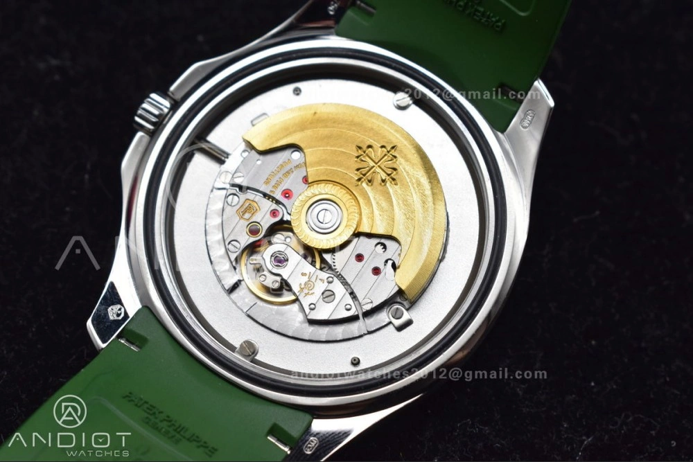 NewStyle Aquanaut 5168G 42mm SS ZF 1:1 Best Edition Green Dial On Green Rubber Strap 324CS 514