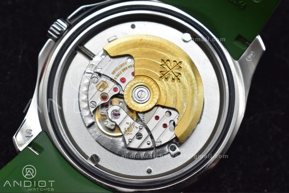 NewStyle Aquanaut 5168G 42mm SS ZF 1:1 Best Edition Green Dial On Green Rubber Strap 324CS 514