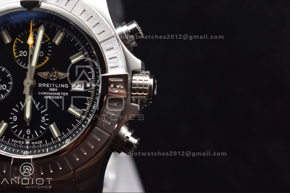 WeatherProof Avenger Chrono SS TF 1:1 Best Edition Black Dial on SS Bracelet A 161