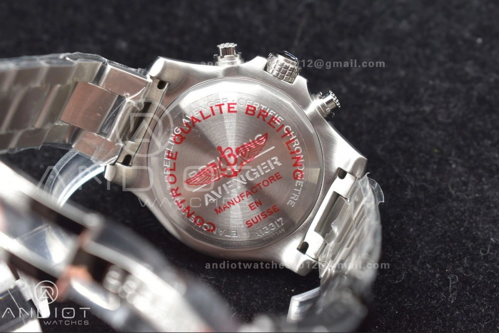 WeatherProof Avenger Chrono SS TF 1:1 Best Edition Black Dial on SS Bracelet A 161