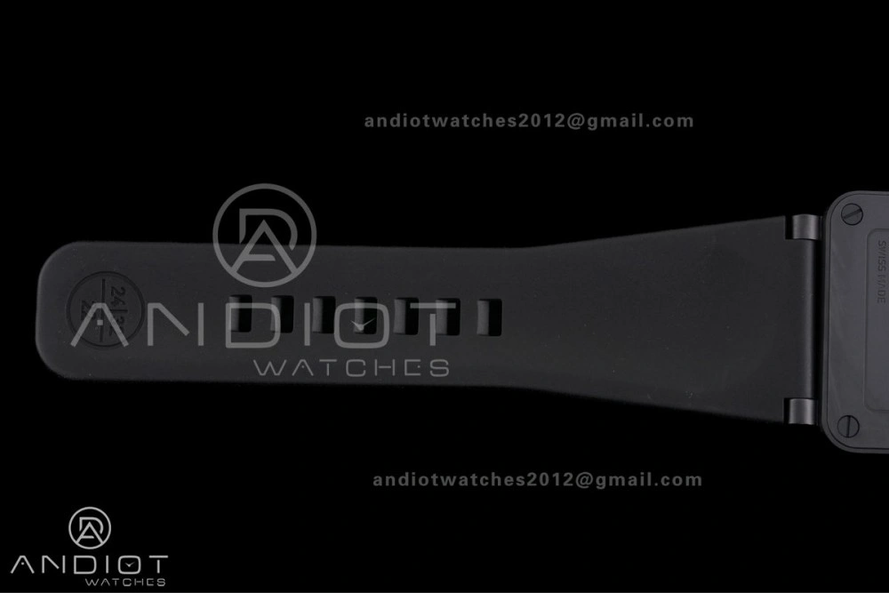 Durable BR03 ASTRO Space Punk Black Ceramic M+F 1:1 Best Edition Aventurine Dial on Rubber Strap A 155