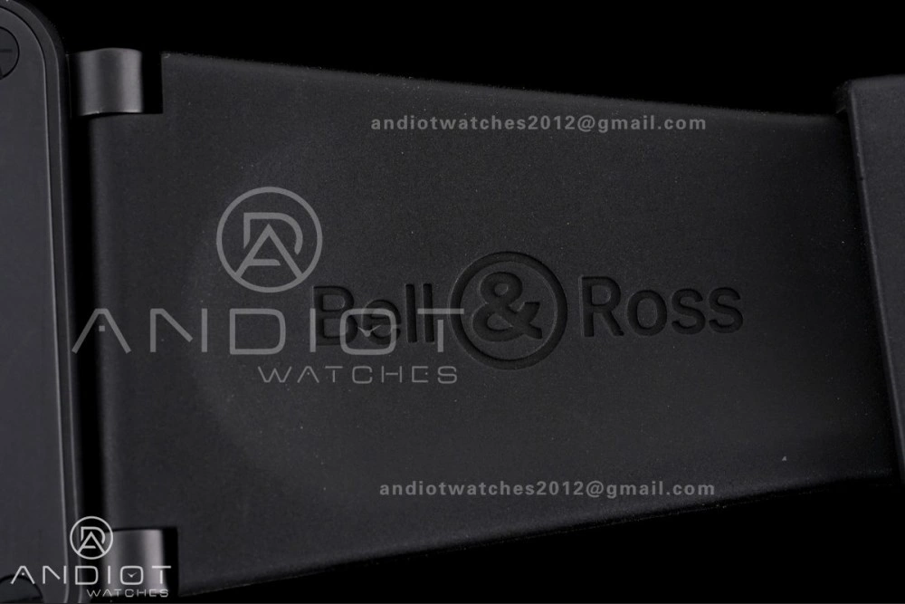 Durable BR03 ASTRO Space Punk Black Ceramic M+F 1:1 Best Edition Aventurine Dial on Rubber Strap A 155