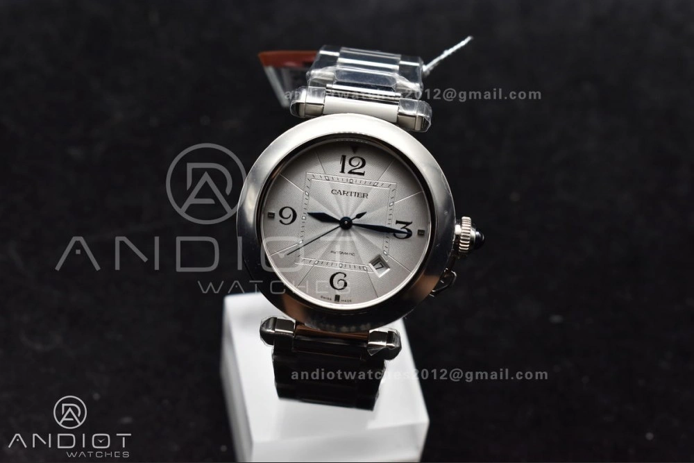 BVF Cartier Pasha Ladies Made 1:1 like the Genuine White Dial on SS Bracelet Comfortable 212
