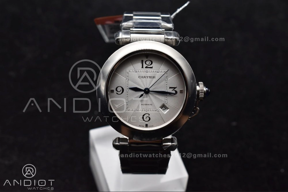 Efficient BVF Cartier Pasha Ladies Made 1:1 like the Genuine White Dial on SS Bracelet 531