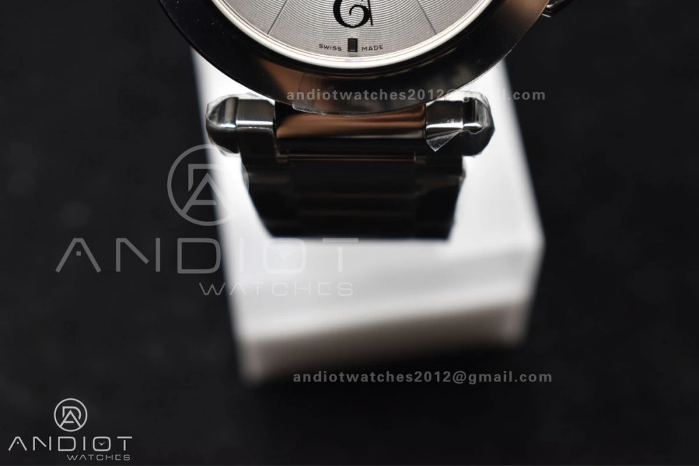 Efficient BVF Cartier Pasha Ladies Made 1:1 like the Genuine White Dial on SS Bracelet 531