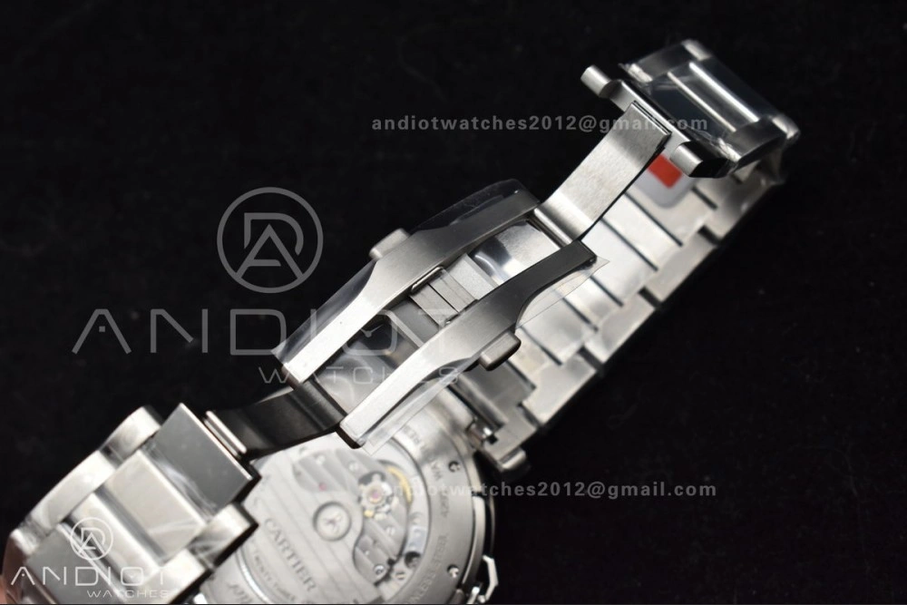 Efficient BVF Cartier Pasha Ladies Made 1:1 like the Genuine White Dial on SS Bracelet 531