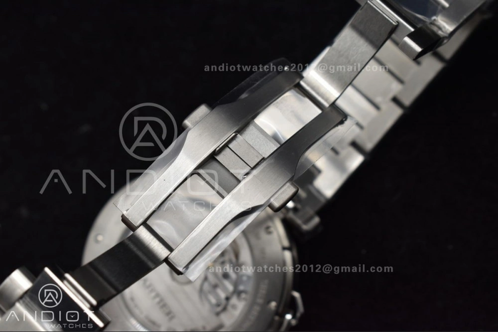 Efficient BVF Cartier Pasha Ladies Made 1:1 like the Genuine White Dial on SS Bracelet 531