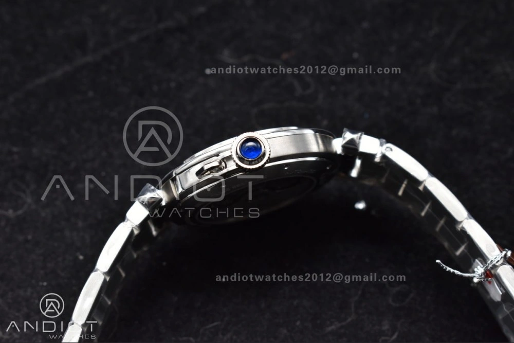 Efficient BVF Cartier Pasha Ladies Made 1:1 like the Genuine White Dial on SS Bracelet 531