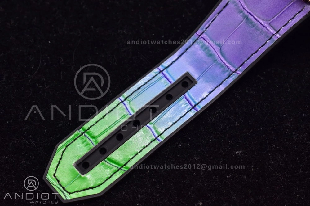 TimelessDesign Big Bang Unico Rainbow King RG 45mm ZF 1:1 Best Edition on Rainbow Gummy Strap A 277