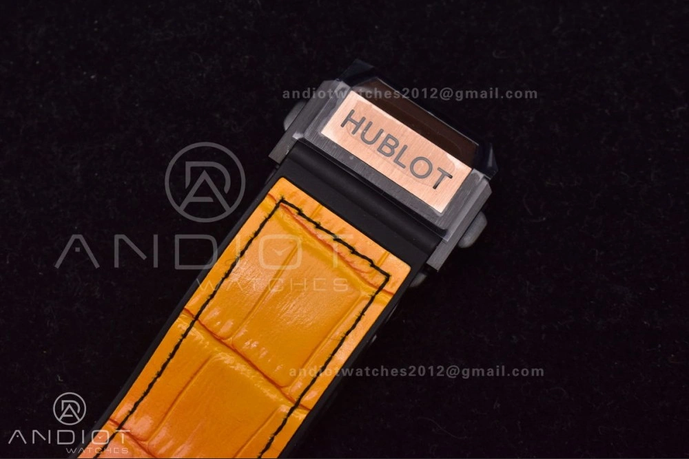 TimelessDesign Big Bang Unico Rainbow King RG 45mm ZF 1:1 Best Edition on Rainbow Gummy Strap A 277