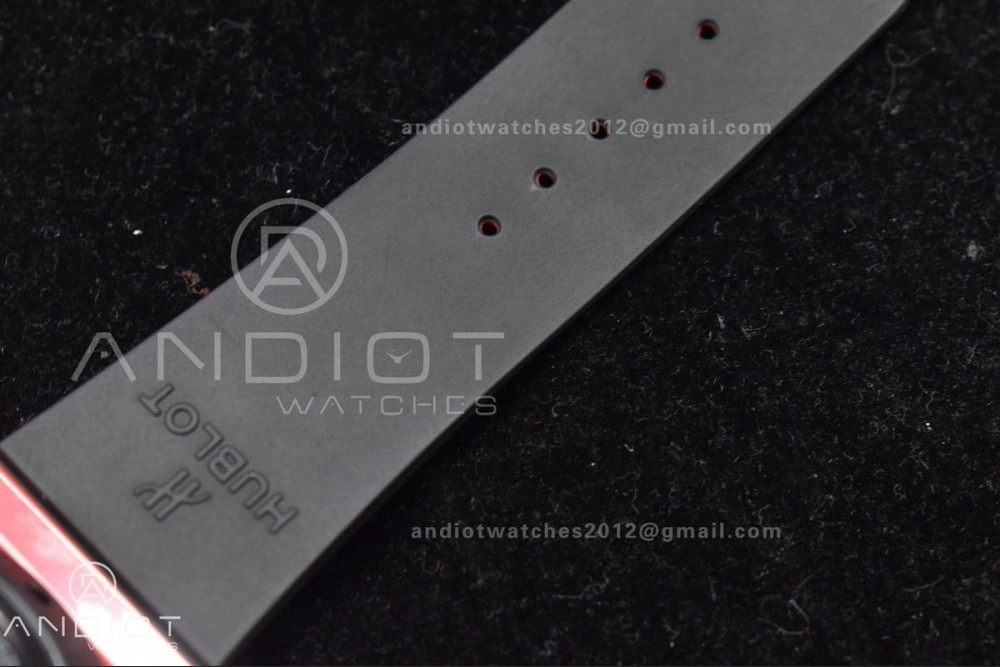 QuickDry Big Bang Unico Red Magic Ceramic BBF 1:1 Best Edition Skeleton Dial on Red Rubber Strap A 273