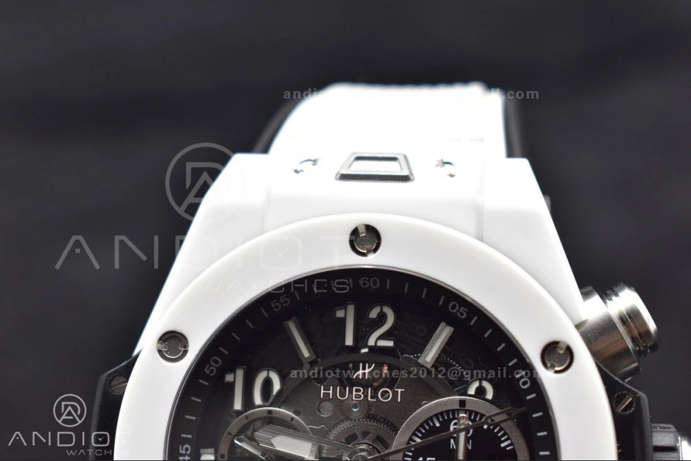 Reliable Big Bang Unico White Ceramic ZF 1:1 Best Edition Skeleton Dial on White Rubber Strap A 268