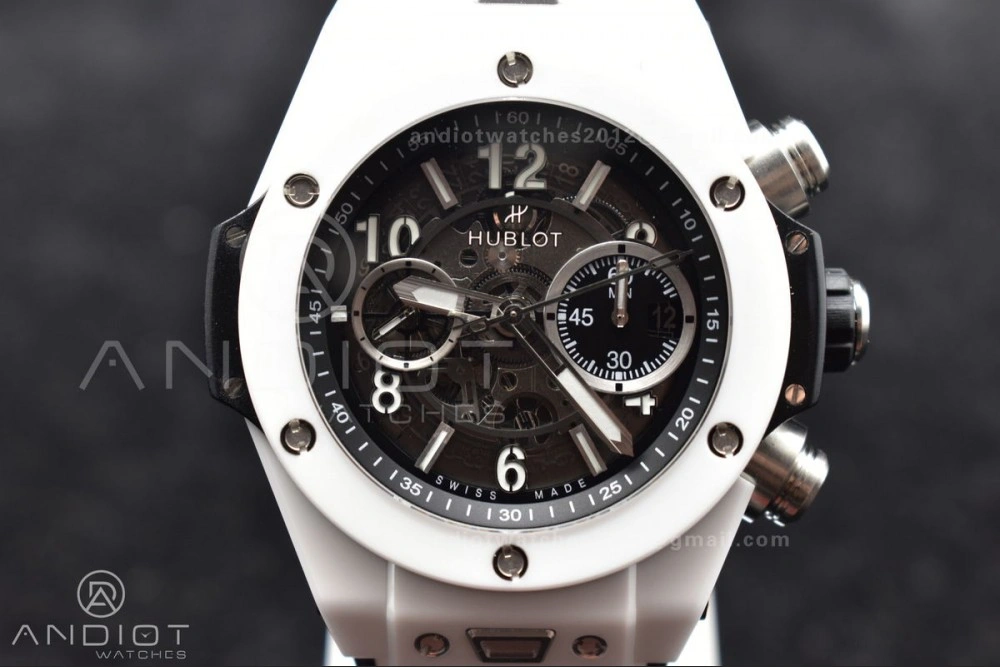 Reliable Big Bang Unico White Ceramic ZF 1:1 Best Edition Skeleton Dial on White Rubber Strap A 268