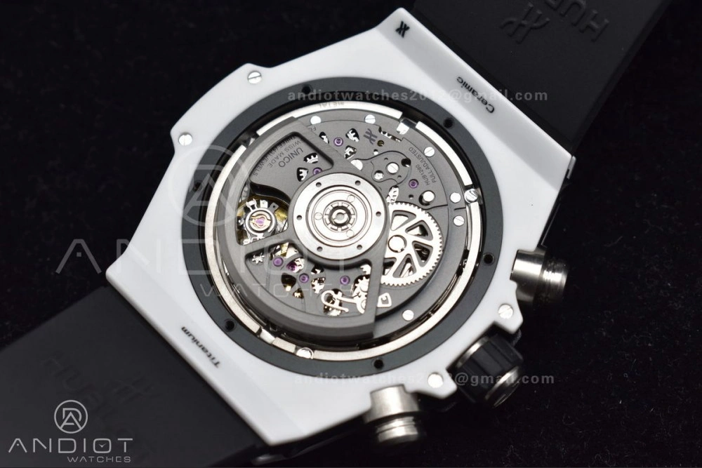 Reliable Big Bang Unico White Ceramic ZF 1:1 Best Edition Skeleton Dial on White Rubber Strap A 268