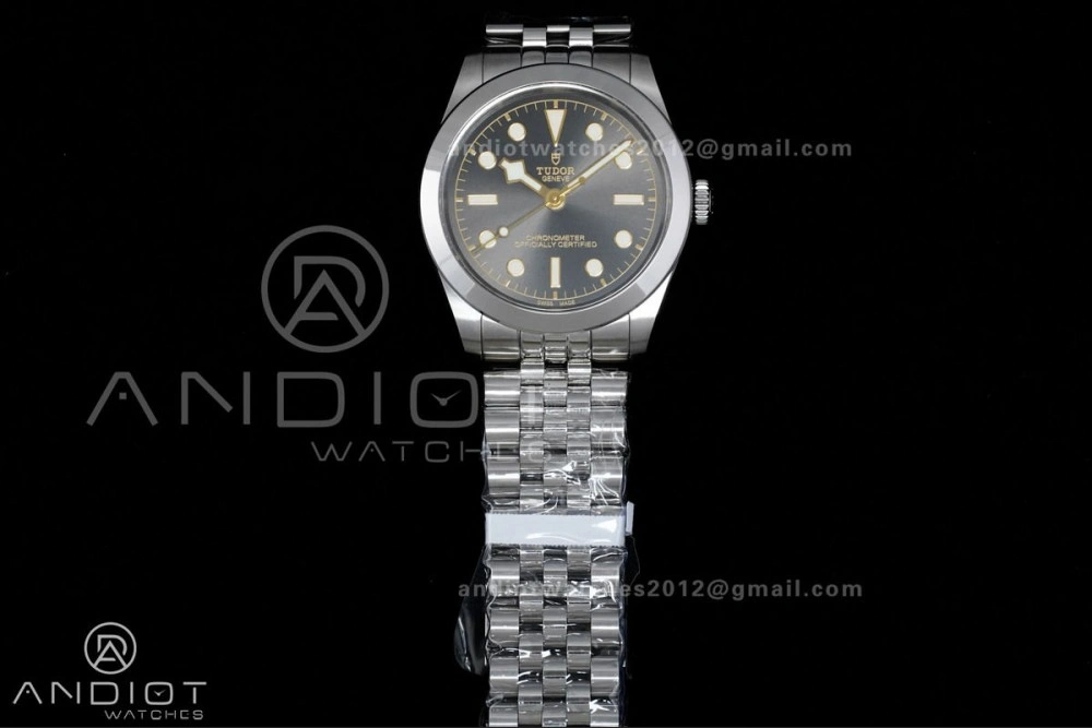 Elegant Black Bay 39mm SS KRF 1:1 Best Edition Anthracite Dial on Jubilee Bracelet SW 1251