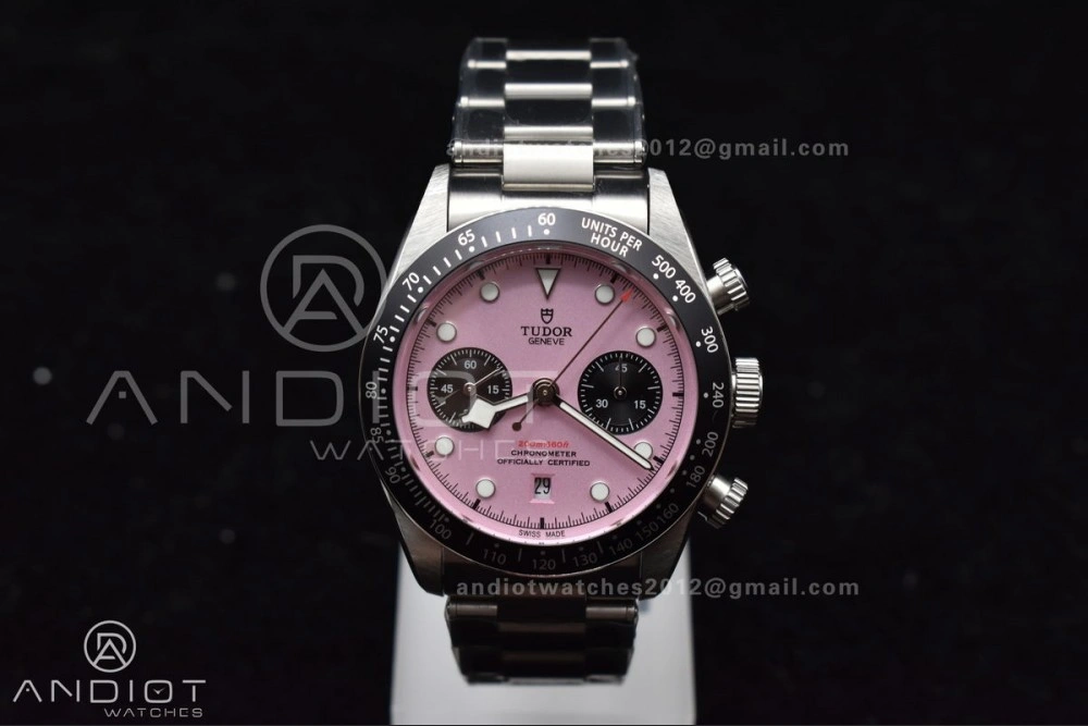 Black Bay Chrono SS TWF 1:1 Best Edition 2024 Pink Dial on SS Bracelet A Contemporary 1259