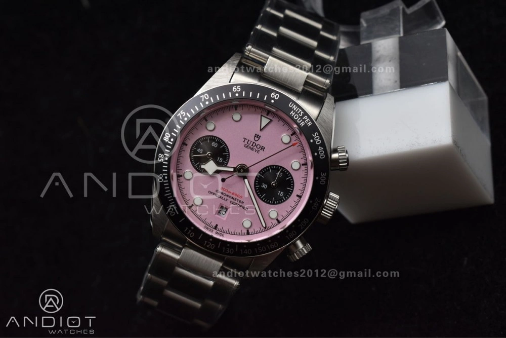 Black Bay Chrono SS TWF 1:1 Best Edition 2024 Pink Dial on SS Bracelet A Contemporary 1259