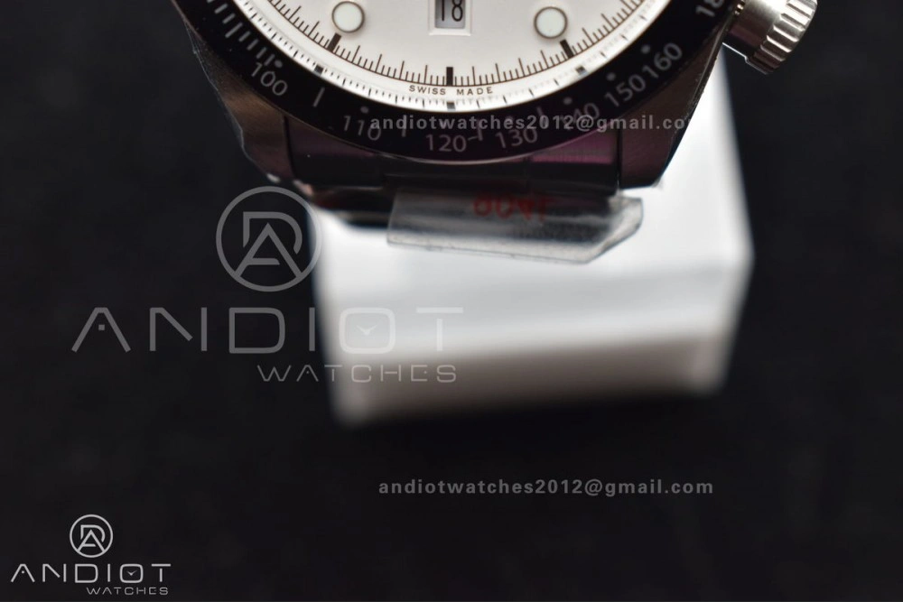HighQuality Black Bay Chrono SS TWS 1:1 Best Edition White Dial on SS Bracelet A 522