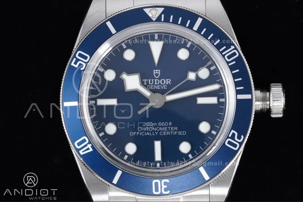 Affordable Black Bay Fifty Eight 39mm SS ZF 1:1 Best Edition Blue Dial on SS Bracelet A 1255
