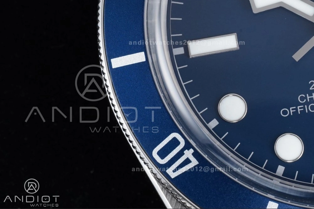 Affordable Black Bay Fifty Eight 39mm SS ZF 1:1 Best Edition Blue Dial on SS Bracelet A 1255