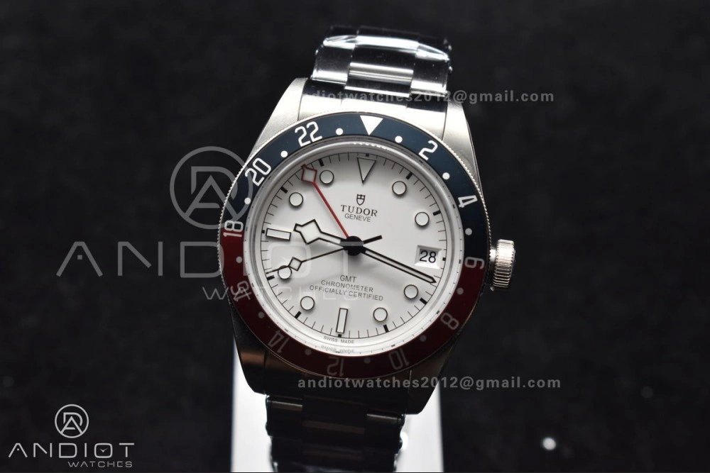 Black Bay GMT Pepsi Blue Red Bezel ZF 1:1 Best Edition White Dial on SS Bracelet A HighPerformance 1257