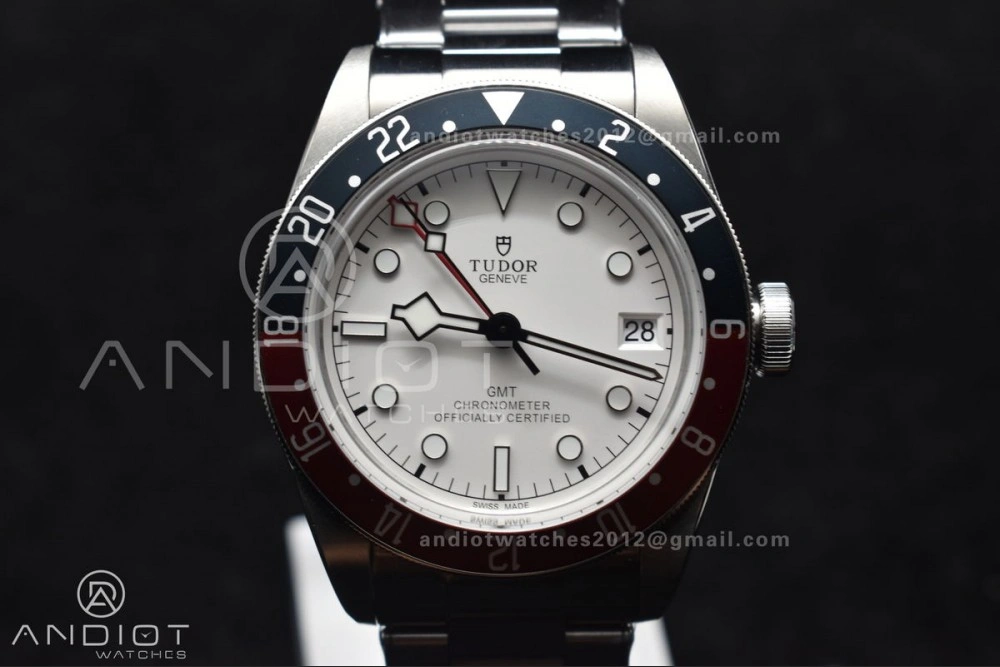 Black Bay GMT Pepsi Blue Red Bezel ZF 1:1 Best Edition White Dial on SS Bracelet A SoftTouch 521