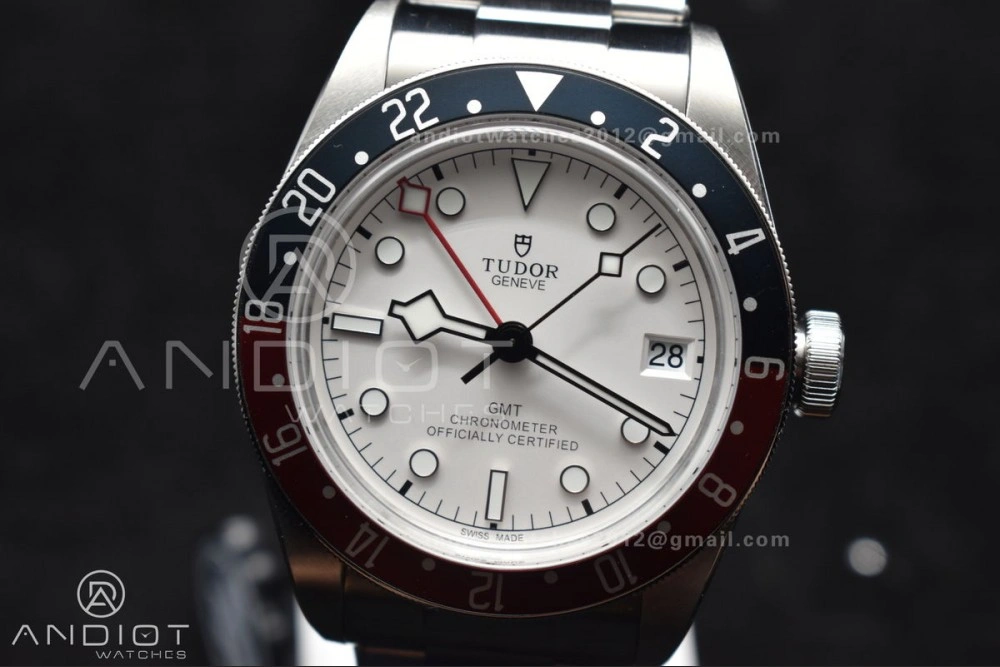 Black Bay GMT Pepsi Blue Red Bezel ZF 1:1 Best Edition White Dial on SS Bracelet A SoftTouch 521