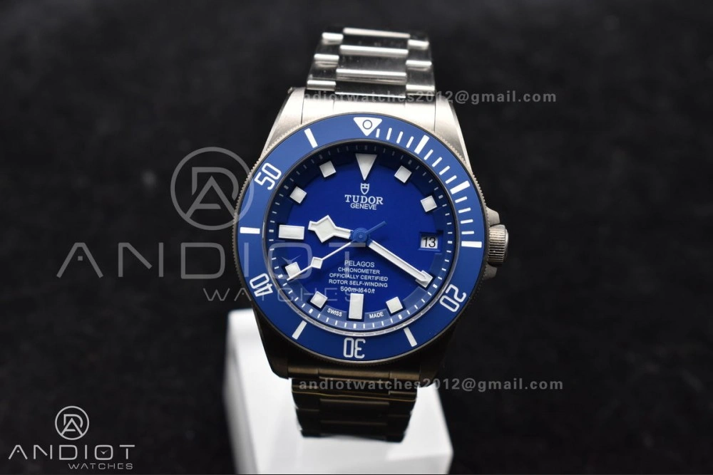 Sustainable Blue Pelagos ZF 1:1 Best Edition on Titanium Bracelet A2824 V 1265
