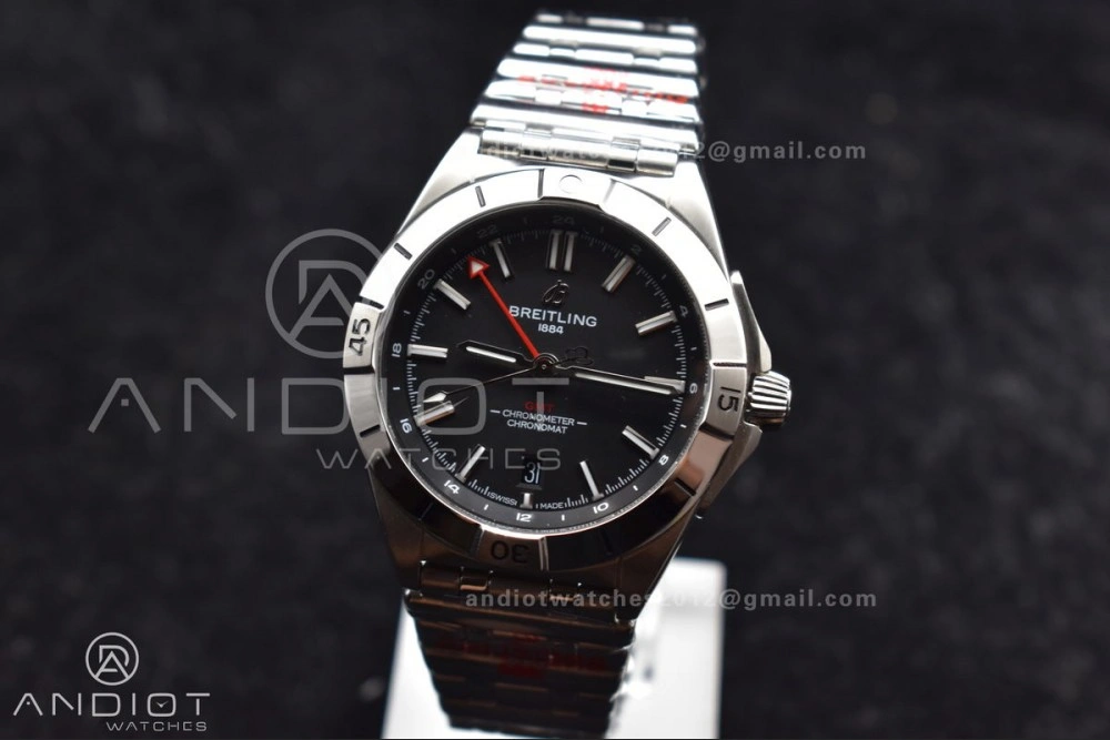 Breitling BLS Factory Chronomat Automatic 1:1 Best Edition GMT 40mm Black Dial On SS Bracelet A UrbanStyle 530