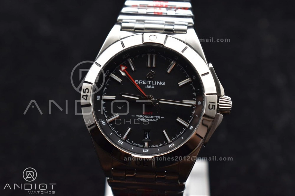 Breathable Breitling BLS Factory Chronomat Automatic 1:1 Best Edition GMT 40mm Black Dial On SS Bracelet A 172