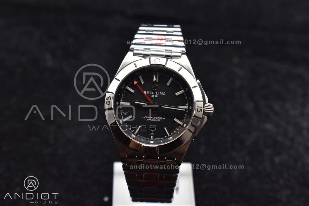 Breathable Breitling BLS Factory Chronomat Automatic 1:1 Best Edition GMT 40mm Black Dial On SS Bracelet A 172