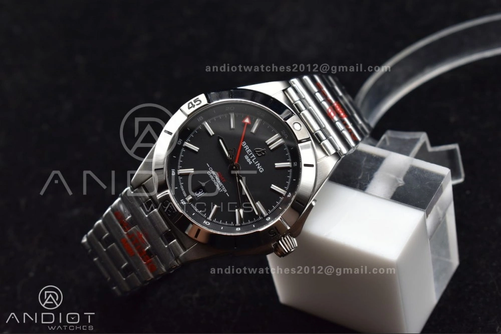 Breathable Breitling BLS Factory Chronomat Automatic 1:1 Best Edition GMT 40mm Black Dial On SS Bracelet A 172