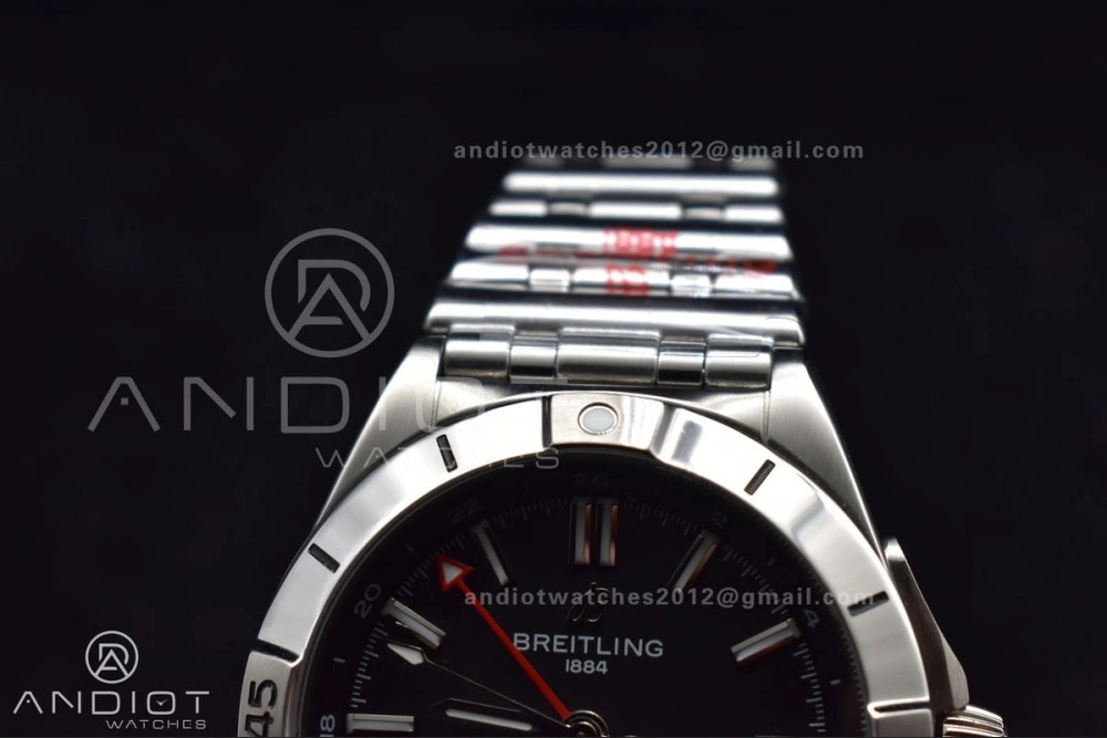 Breathable Breitling BLS Factory Chronomat Automatic 1:1 Best Edition GMT 40mm Black Dial On SS Bracelet A 172